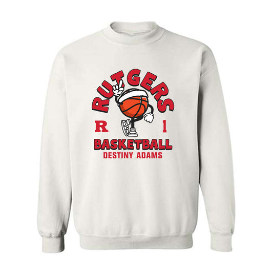 Rutgers - NCAA Women's Basketball : Destiny Adams - Crewneck Sweatshirt-0