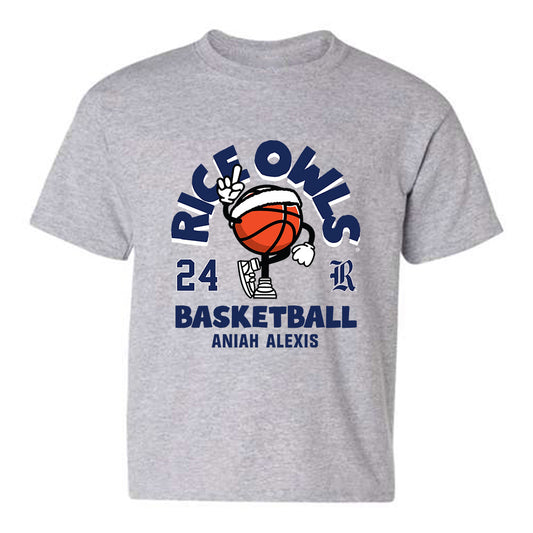 Rice - NCAA Women's Basketball : Aniah Alexis - Fashion Shersey Youth T-Shirt