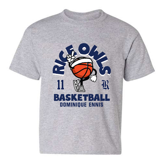 Rice - NCAA Women's Basketball : Dominique Ennis - Fashion Shersey Youth T-Shirt