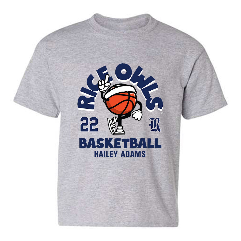Rice - NCAA Women's Basketball : Hailey Adams - Fashion Shersey Youth T-Shirt-0