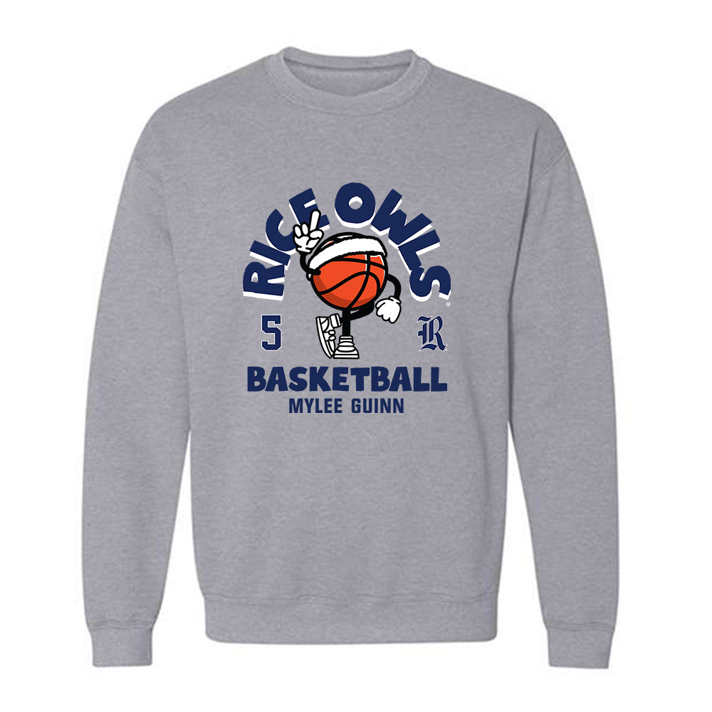 Rice - NCAA Women's Basketball : Mylee Guinn - Fashion Shersey Crewneck Sweatshirt-0