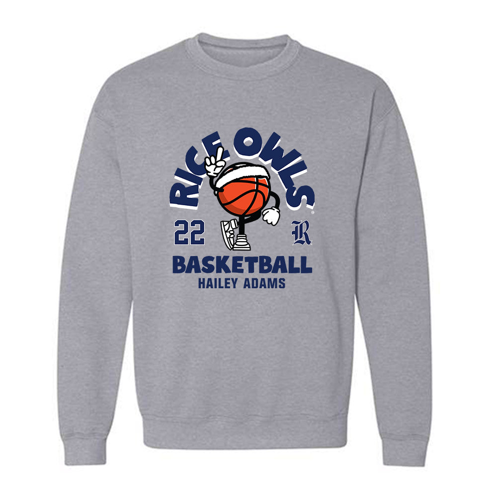 Rice - NCAA Women's Basketball : Hailey Adams - Fashion Shersey Crewneck Sweatshirt-0