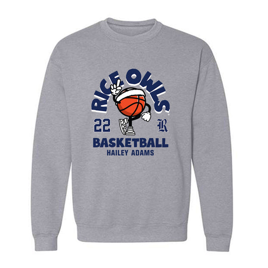 Rice - NCAA Women's Basketball : Hailey Adams - Fashion Shersey Crewneck Sweatshirt-0