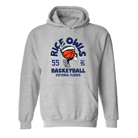 Rice - NCAA Women's Basketball : Victoria Flores - Fashion Shersey Hooded Sweatshirt