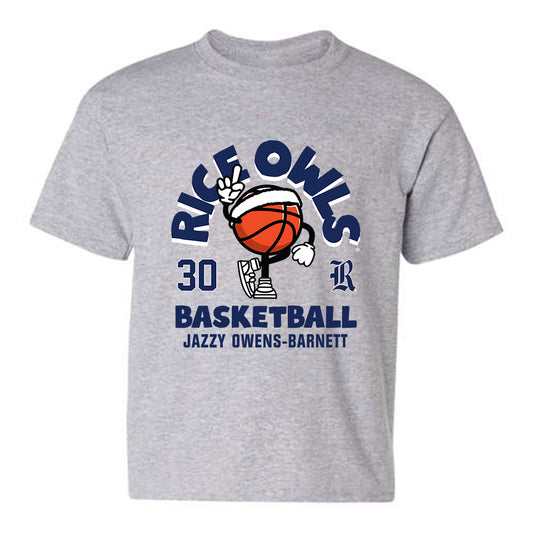 Rice - NCAA Women's Basketball : Jazzy Owens-Barnett - Fashion Shersey Youth T-Shirt