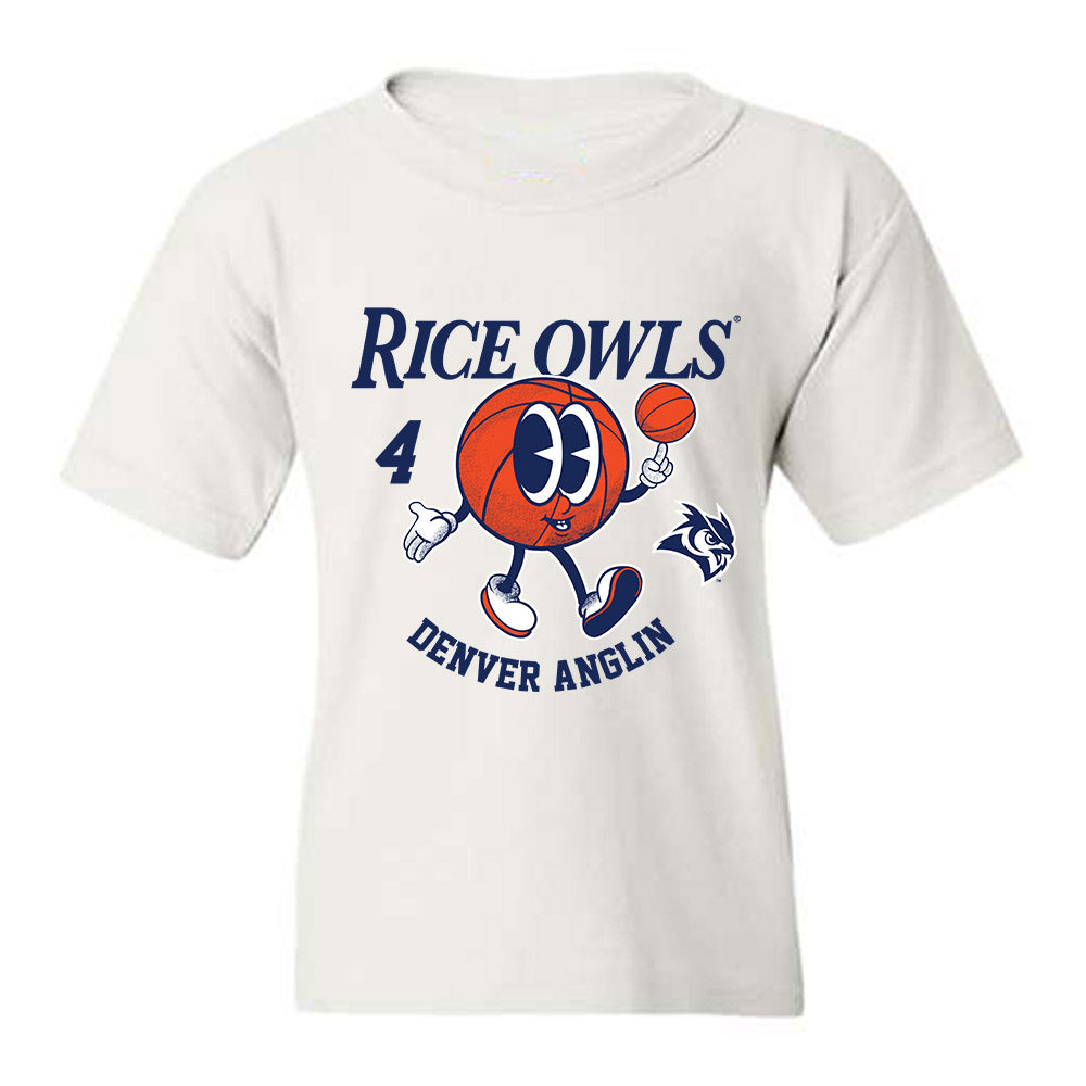 Rice - NCAA Men's Basketball : Denver Anglin - Fashion Shersey Youth T-Shirt-0