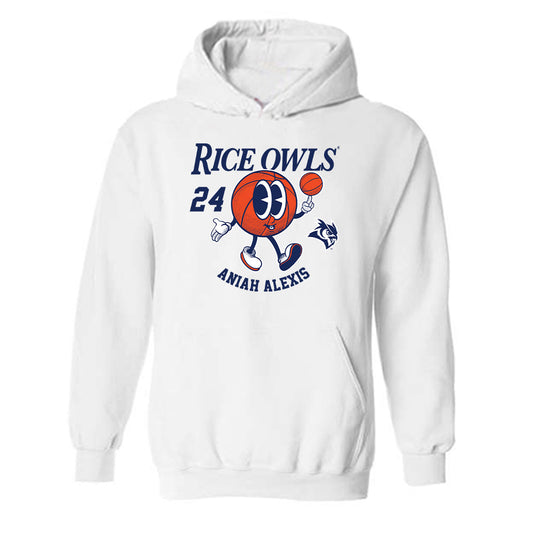 Rice - NCAA Women's Basketball : Aniah Alexis - Fashion Shersey Hooded Sweatshirt