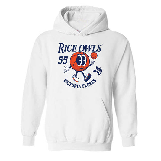 Rice - NCAA Women's Basketball : Victoria Flores - Fashion Shersey Hooded Sweatshirt