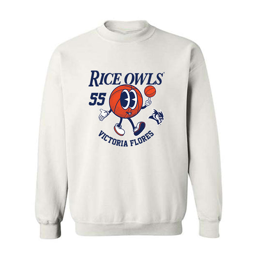 Rice - NCAA Women's Basketball : Victoria Flores - Fashion Shersey Crewneck Sweatshirt