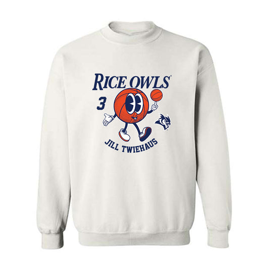 Rice - NCAA Women's Basketball : Jill Twiehaus - Fashion Shersey Crewneck Sweatshirt