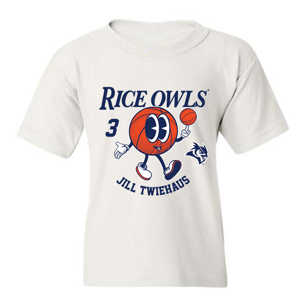 Rice - NCAA Women's Basketball : Jill Twiehaus - Fashion Shersey Youth T-Shirt