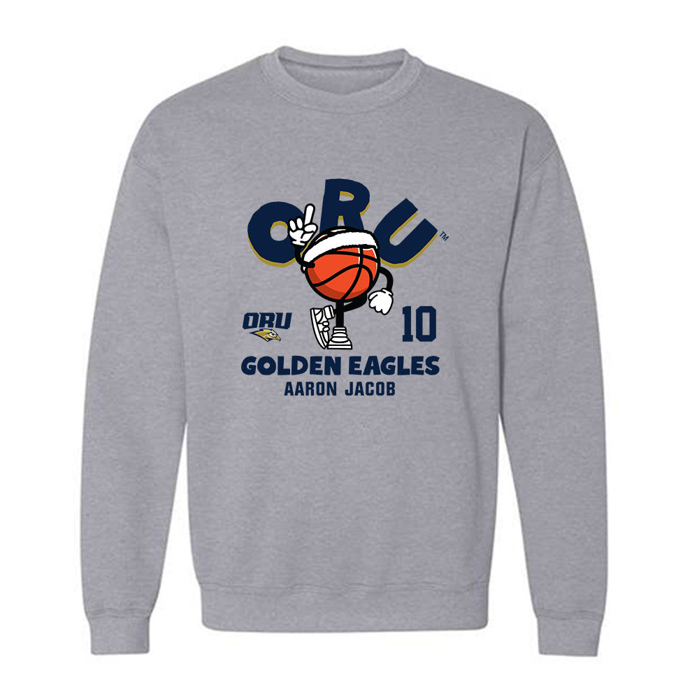 Oral Roberts - NCAA Men's Basketball : Aaron Jacob - Fashion Shersey Crewneck Sweatshirt-0