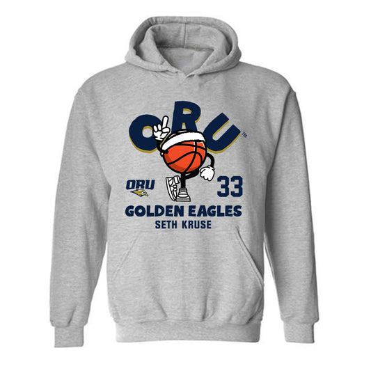 Oral Roberts - NCAA Men's Basketball : Seth Kruse - Fashion Shersey Hooded Sweatshirt-0