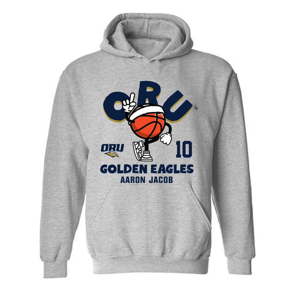 Oral Roberts - NCAA Men's Basketball : Aaron Jacob - Fashion Shersey Hooded Sweatshirt-0