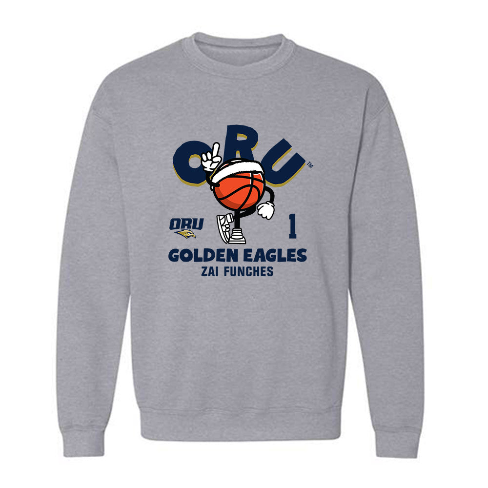 Oral Roberts - NCAA Women's Basketball : Zai Funches - Fashion Shersey Crewneck Sweatshirt-0