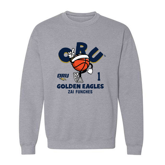 Oral Roberts - NCAA Women's Basketball : Zai Funches - Fashion Shersey Crewneck Sweatshirt-0