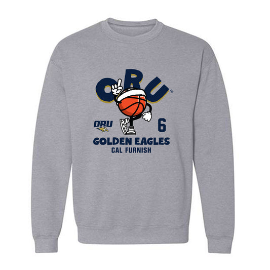 Oral Roberts - NCAA Men's Basketball : Cal Furnish - Fashion Shersey Crewneck Sweatshirt-0