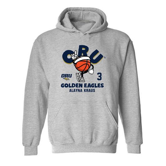 Oral Roberts - NCAA Women's Basketball : alayna kraus - Fashion Shersey Hooded Sweatshirt