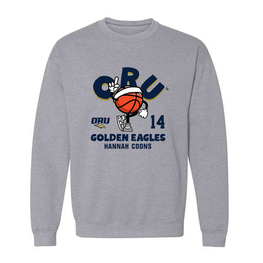 Oral Roberts - NCAA Women's Basketball : Hannah Coons - Fashion Shersey Crewneck Sweatshirt-0