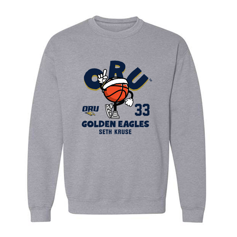 Oral Roberts - NCAA Men's Basketball : Seth Kruse - Fashion Shersey Crewneck Sweatshirt-0