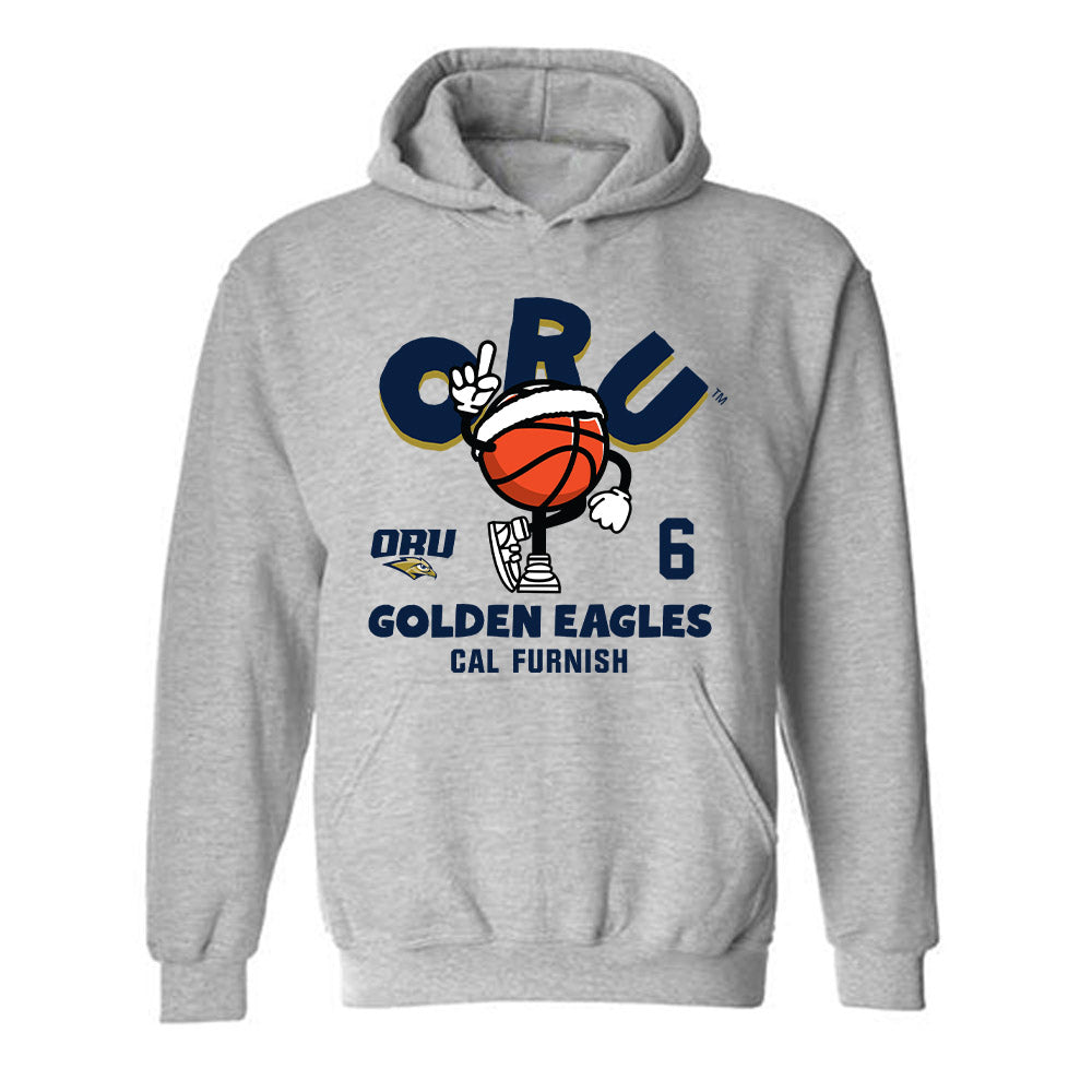 Oral Roberts - NCAA Men's Basketball : Cal Furnish - Fashion Shersey Hooded Sweatshirt-0