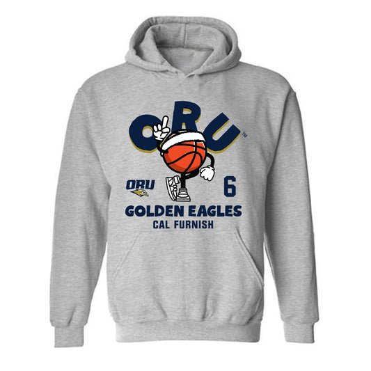 Oral Roberts - NCAA Men's Basketball : Cal Furnish - Fashion Shersey Hooded Sweatshirt-0