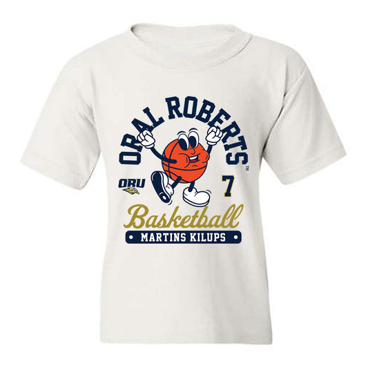 Oral Roberts - NCAA Men's Basketball : Martins Kilups - Fashion Shersey Youth T-Shirt-0