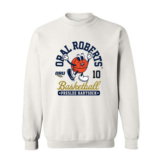 Oral Roberts - NCAA Women's Basketball : Preslee Hartsock - Fashion Shersey Crewneck Sweatshirt-0