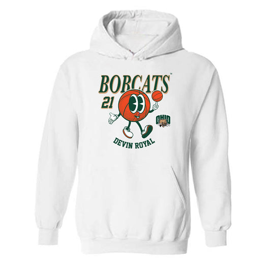 Ohio - NCAA Men's Basketball : Devin Royal - Fashion Shersey Hooded Sweatshirt-0