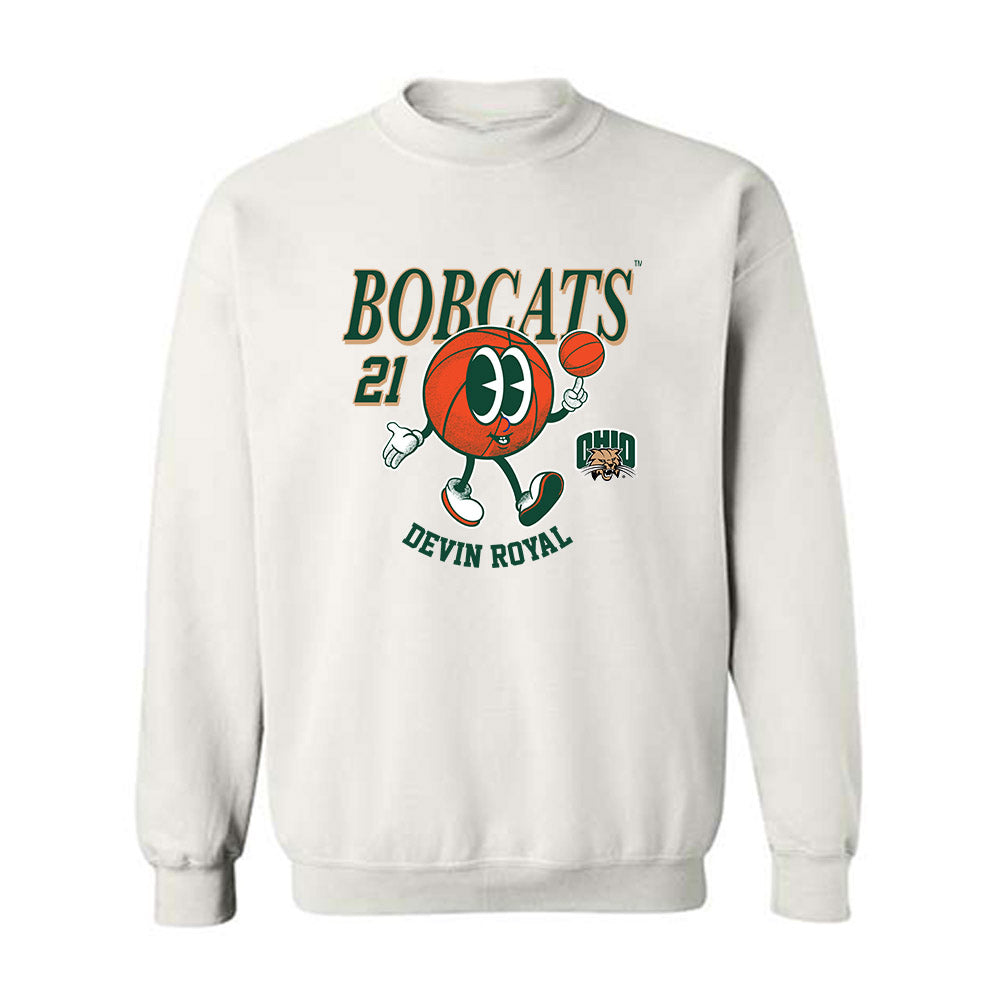 Ohio - NCAA Men's Basketball : Devin Royal - Fashion Shersey Crewneck Sweatshirt-0