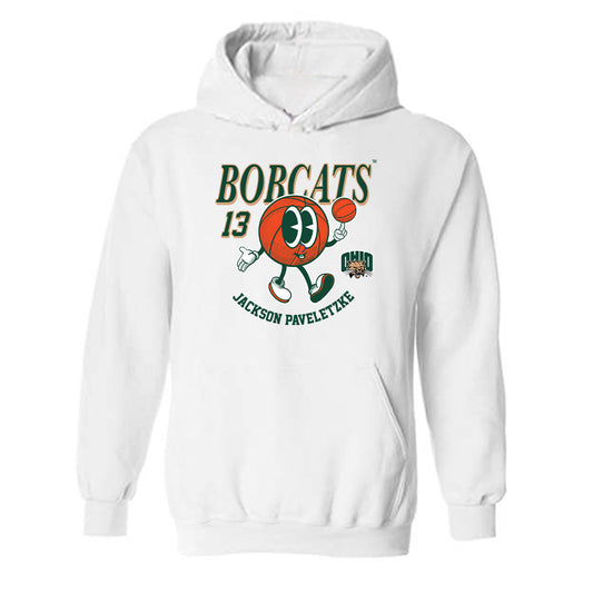 Ohio - NCAA Men's Basketball : Jackson Paveletzke - Fashion Shersey Hooded Sweatshirt-0