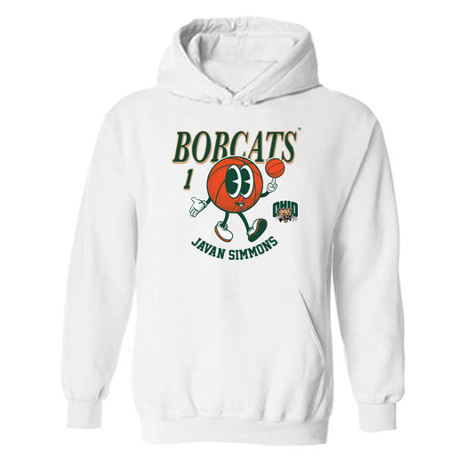Ohio - NCAA Men's Basketball : Javan Simmons - Fashion Shersey Hooded Sweatshirt-0