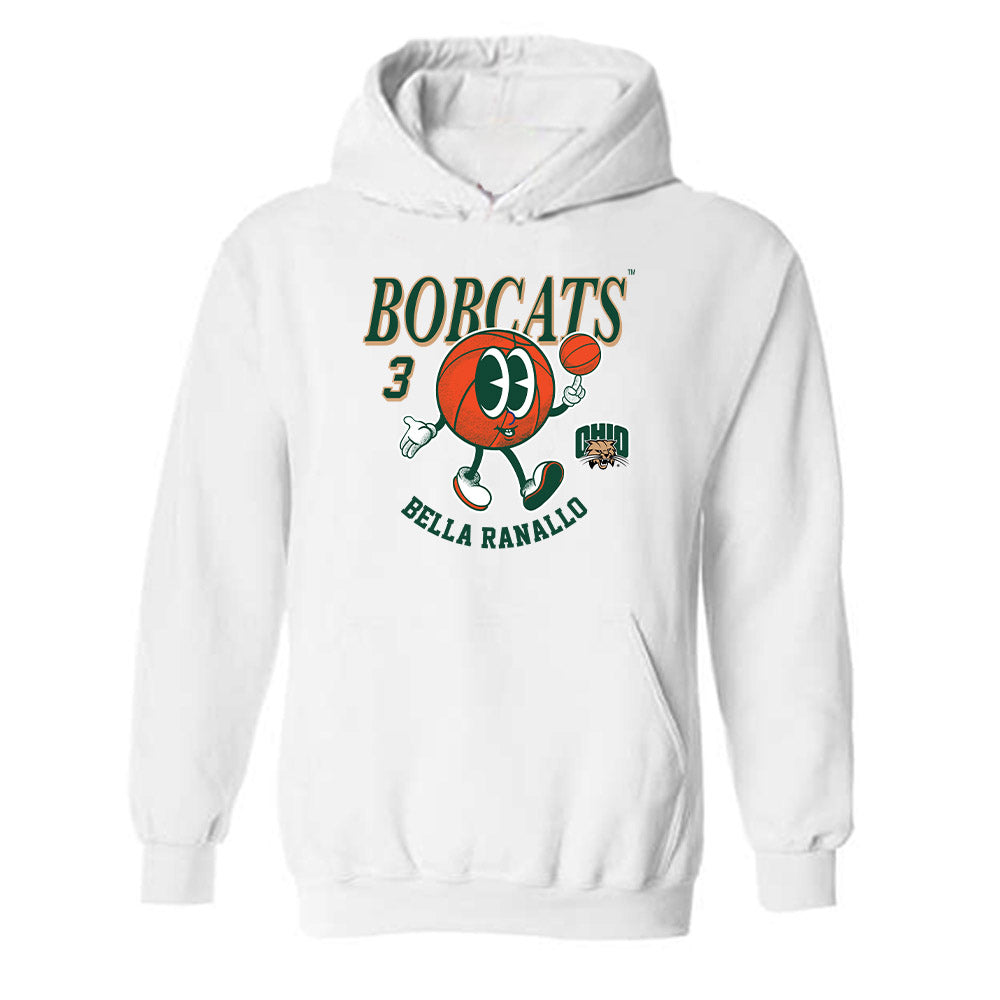 Ohio - NCAA Women's Basketball : Bella Ranallo - Fashion Shersey Hooded Sweatshirt-0