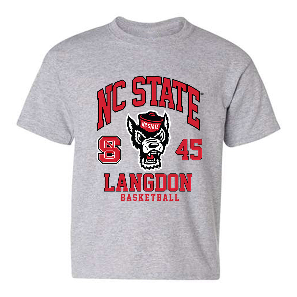 NC State - NCAA Men's Basketball : Colt Langdon - Fashion Shersey Youth T-Shirt-0