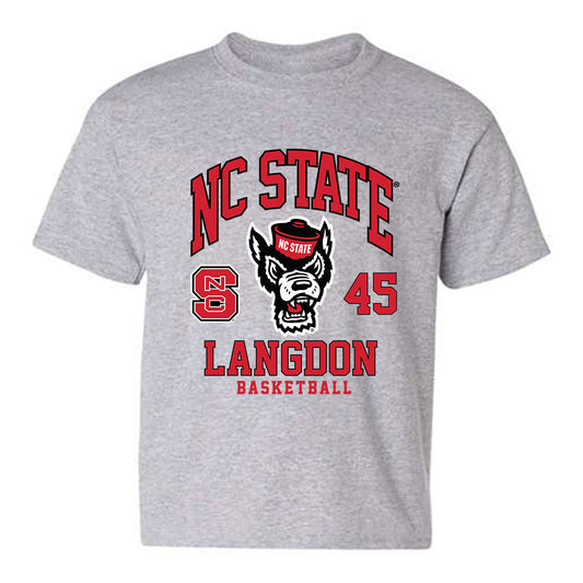 NC State - NCAA Men's Basketball : Colt Langdon - Fashion Shersey Youth T-Shirt-0