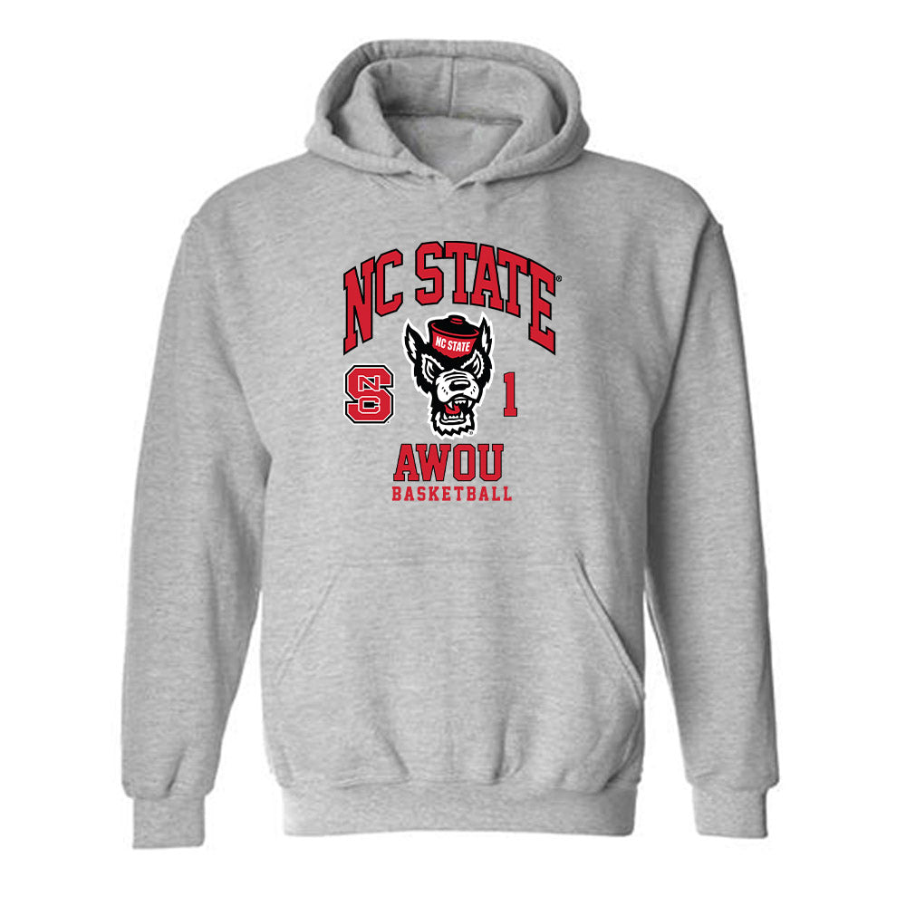 NC State - NCAA Women's Basketball : Lorena Awou - Fashion Shersey Hooded Sweatshirt-0