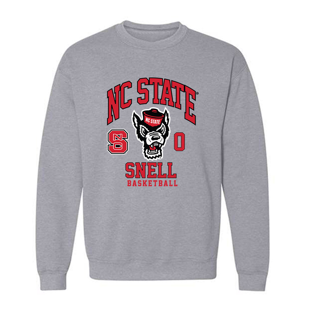 NC State - NCAA Men's Basketball : Jordan Snell - Fashion Shersey Crewneck Sweatshirt-0