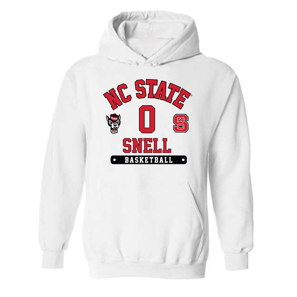 NC State - NCAA Men's Basketball : Jordan Snell - Fashion Shersey Hooded Sweatshirt-0