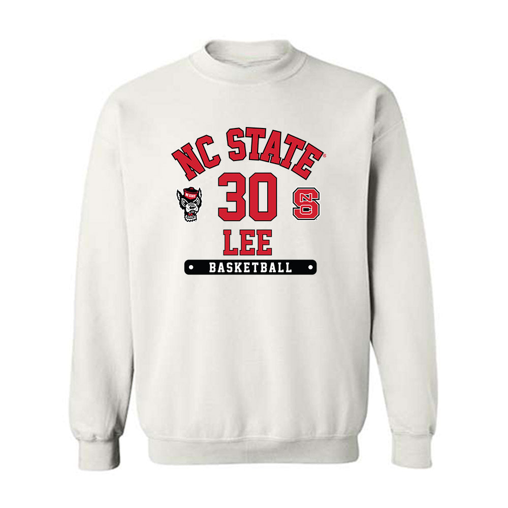 NC State - NCAA Men's Basketball : Sung Jin Lee - Fashion Shersey Crewneck Sweatshirt-0