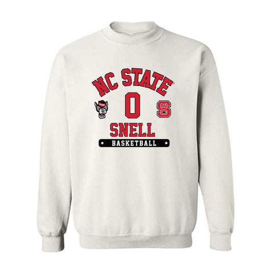 NC State - NCAA Men's Basketball : Jordan Snell - Fashion Shersey Crewneck Sweatshirt-0