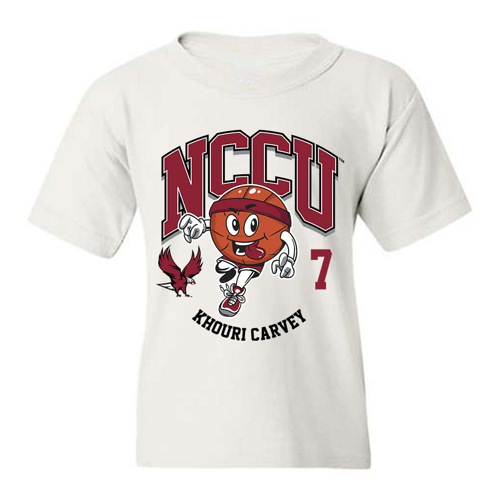 NCCU - NCAA Men's Basketball : Khouri Carvey - Fashion Shersey Youth T-Shirt-0