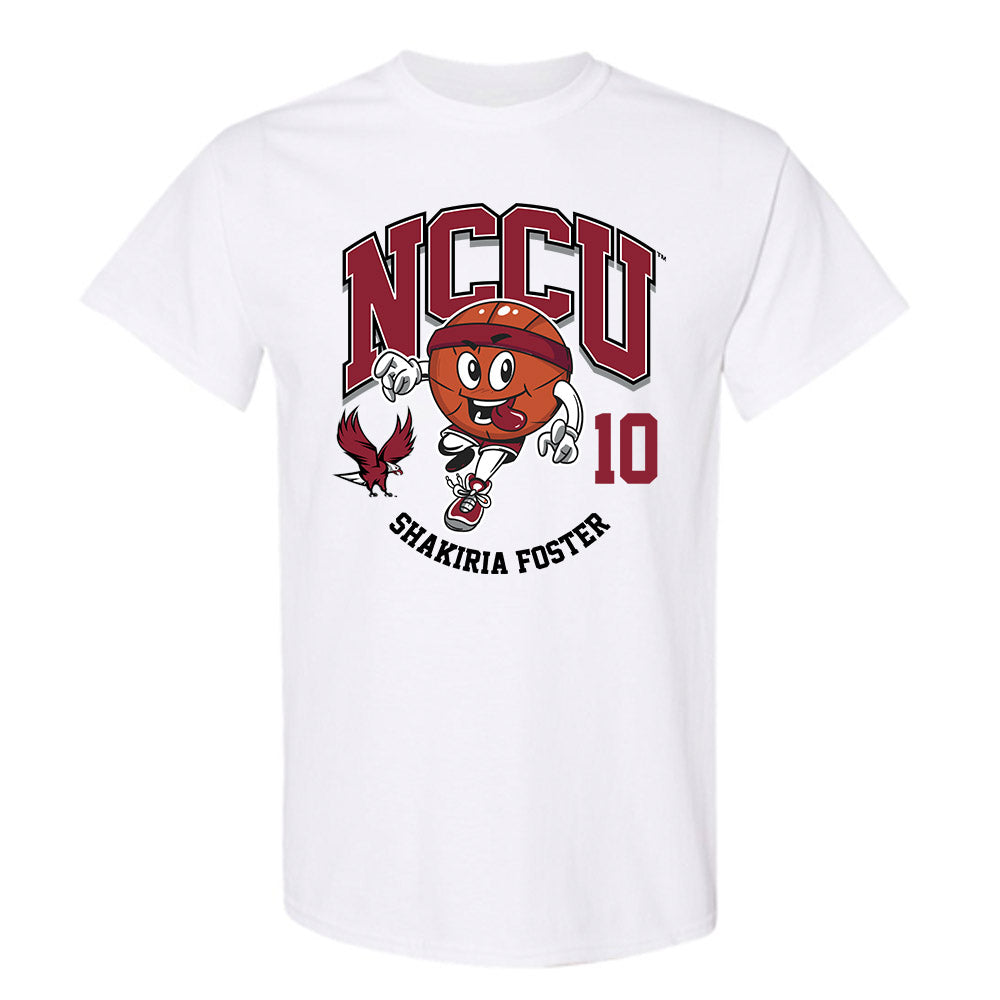 NCCU - NCAA Women's Basketball : Shakiria Foster - Fashion Shersey T-Shirt-0
