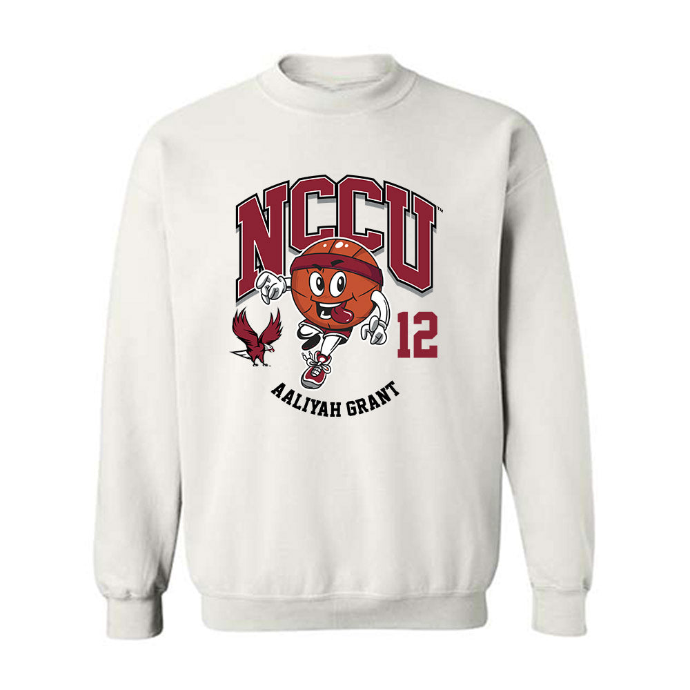NCCU - NCAA Women's Basketball : Aaliyah Grant - Fashion Shersey Crewneck Sweatshirt-0