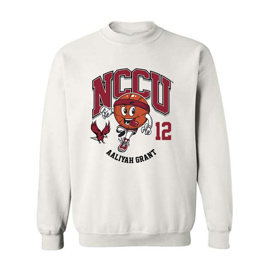NCCU - NCAA Women's Basketball : Aaliyah Grant - Fashion Shersey Crewneck Sweatshirt-0