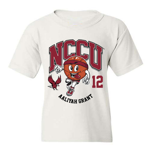 NCCU - NCAA Women's Basketball : Aaliyah Grant - Fashion Shersey Youth T-Shirt-0