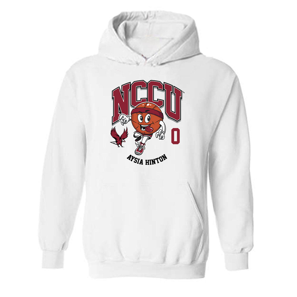 NCCU - NCAA Women's Basketball : Aysia Hinton - Fashion Shersey Hooded Sweatshirt-0