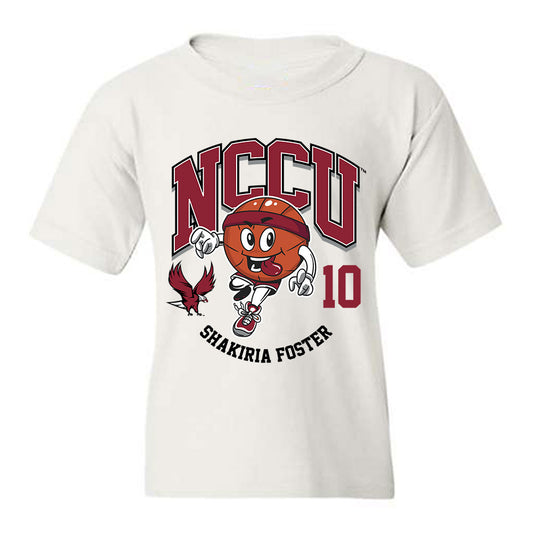 NCCU - NCAA Women's Basketball : Shakiria Foster - Fashion Shersey Youth T-Shirt-0
