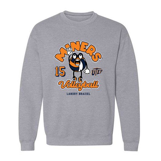 UTEP - NCAA Women's Volleyball : Landry Braziel - Fashion Shersey Crewneck Sweatshirt