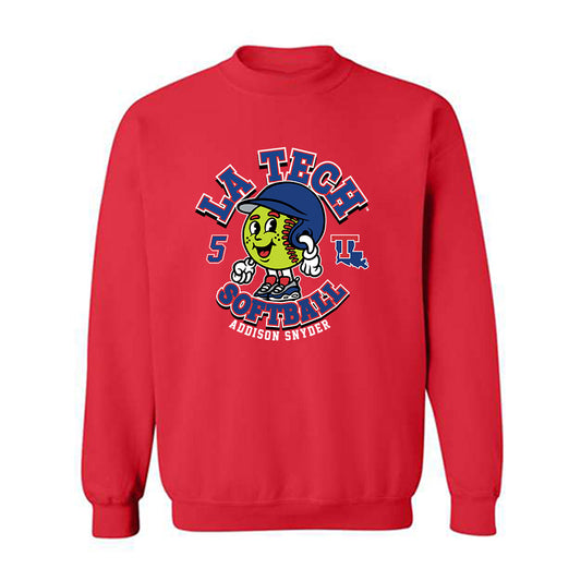 LA Tech - NCAA Softball : Addison Snyder - Fashion Shersey Crewneck Sweatshirt-0
