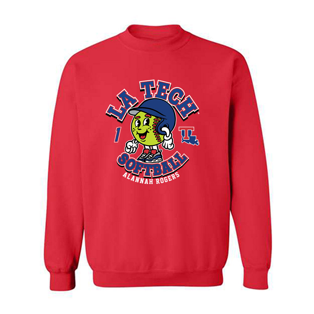 LA Tech - NCAA Softball : Alannah Rogers - Fashion Shersey Crewneck Sweatshirt-0